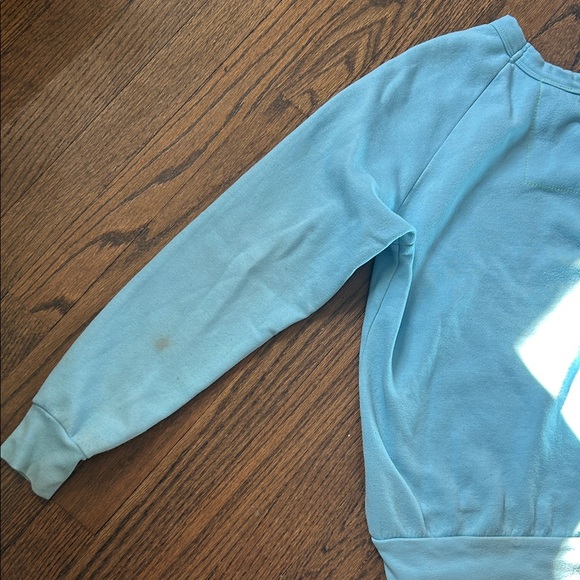 Aviator Nation Blue Sweatshirt with Pink Lightning Bolt - Picture 6 of 7